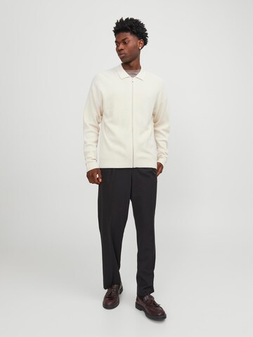 JACK & JONES Strickjacke 'JPRCCSPRING' in Beige