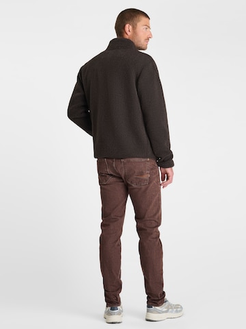 Veste en polaire 'CENO' Le Temps Des Cerises en marron : derrière