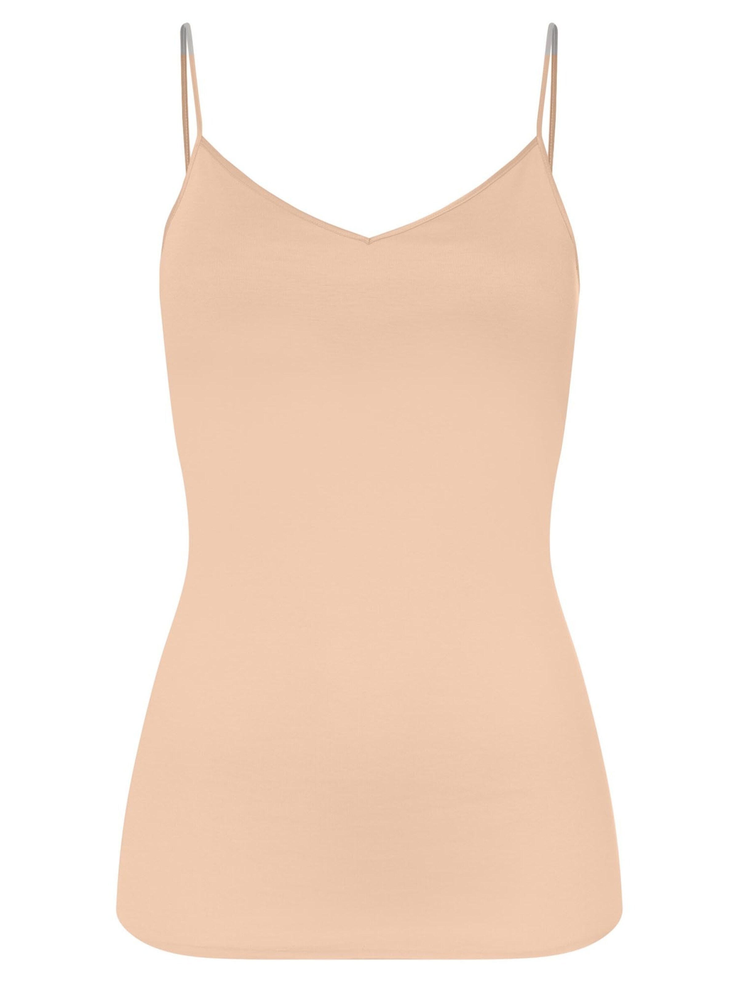 Hanro Unterhemd 'Cotton Seamless'‌‌‌‌‌ in Beige: Vorderseite