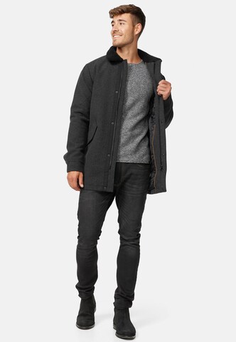 INDICODE JEANS Between-Seasons Coat in Black