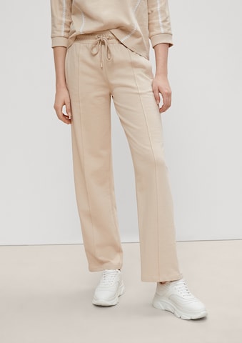 comma casual identity Regular Hose in Beige: Vorderseite