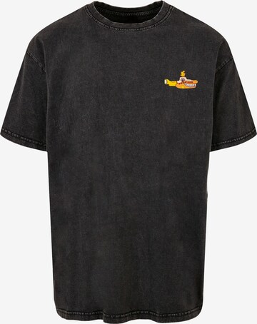 Merchcode Shirt 'Yellow Submarine - Monster No.5' in Zwart: voorkant