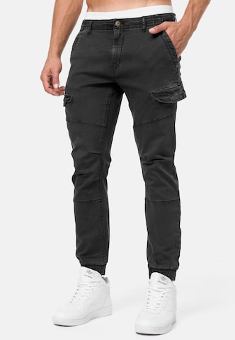 INDICODE JEANS Regular Hose in Schwarz