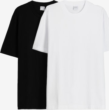 Bershka Shirt in Zwart: voorkant