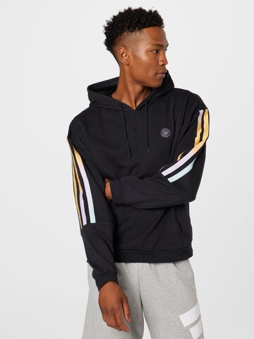 ADIDAS PERFORMANCE Sports sweatshirt in Black: front