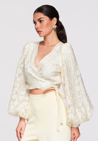 Ombre Blouse in Beige