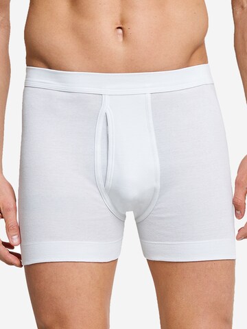 SCHIESSER Boxershorts 'Essentials Feinripp' in Wit
