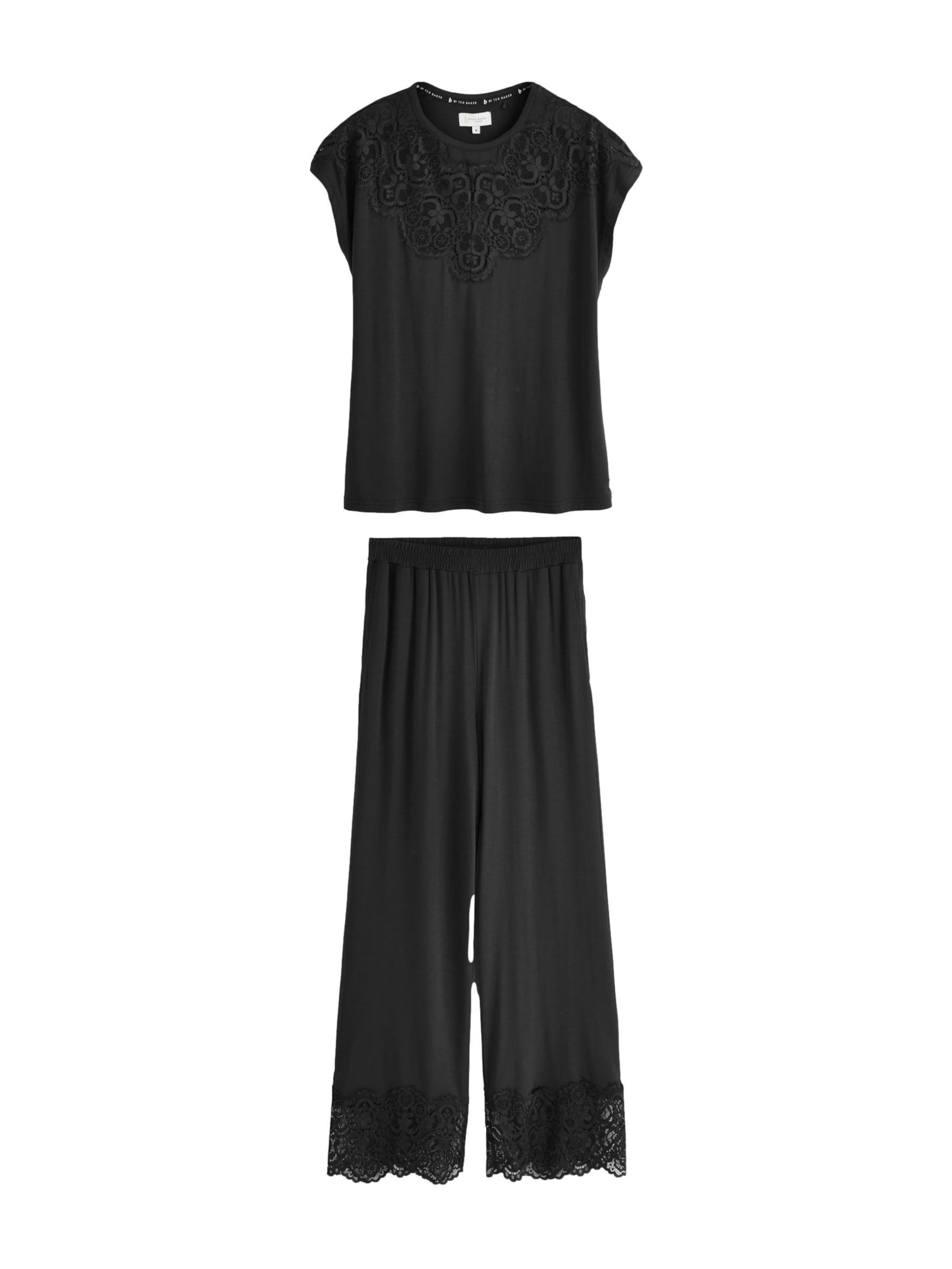 B by Ted Baker Pyjama in Schwarz: Vorderseite