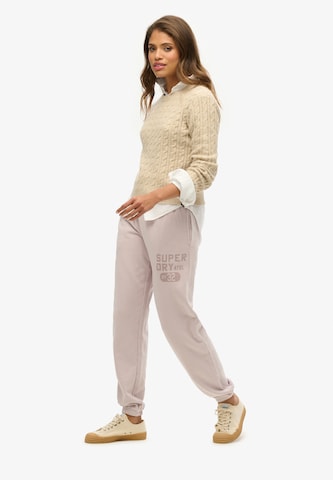 Superdry Loosefit Παντελόνι σε λιλά