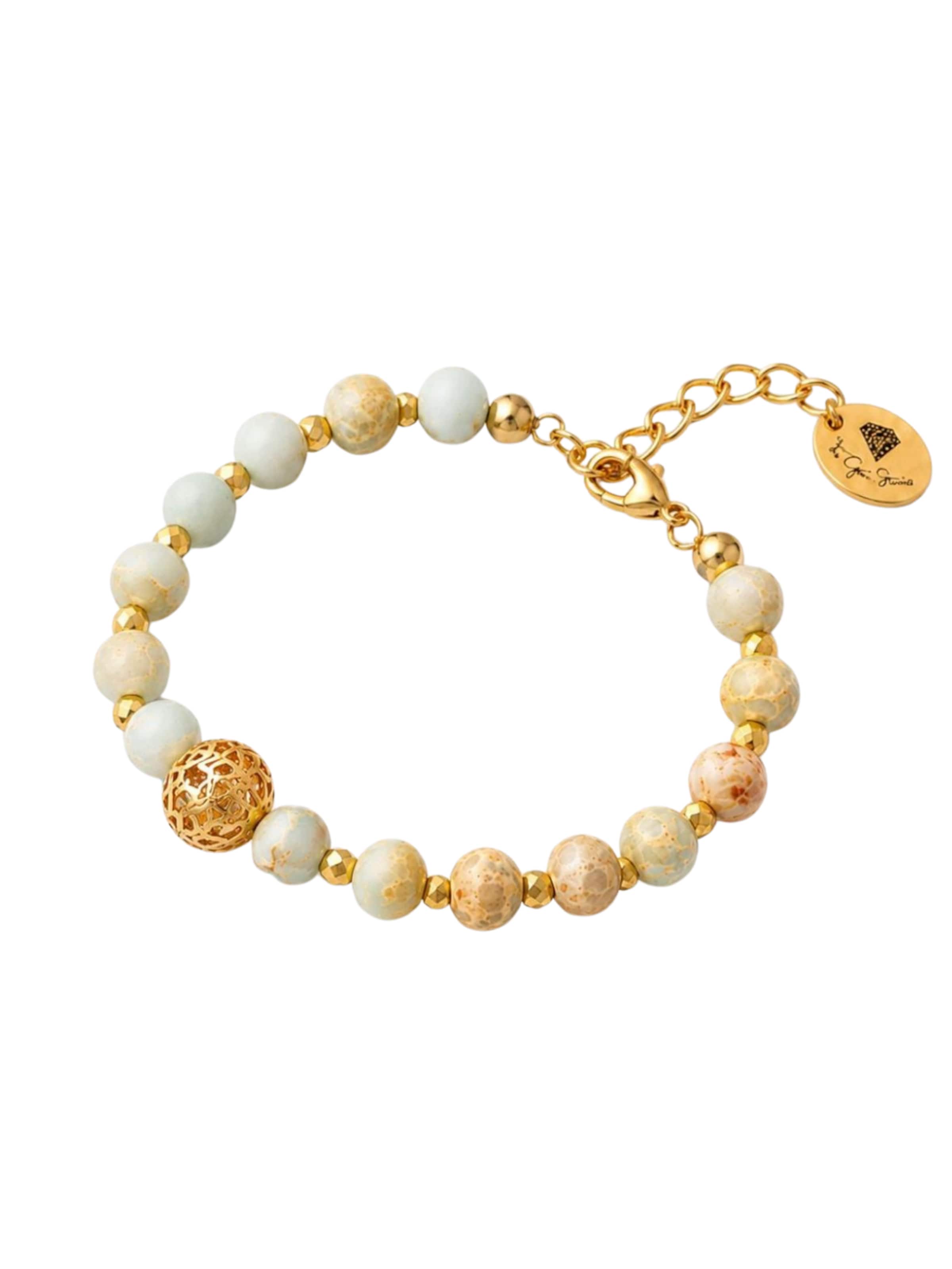 Braccialetto 'Filigree' di THE GEM STORIES JEWELRY in blu: frontale