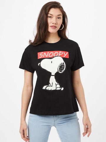 Mavi T-Shirt 'SNOOPY' in Schwarz: predná strana