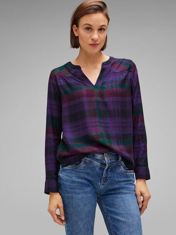 STREET ONE - Blusa em roxo: frente