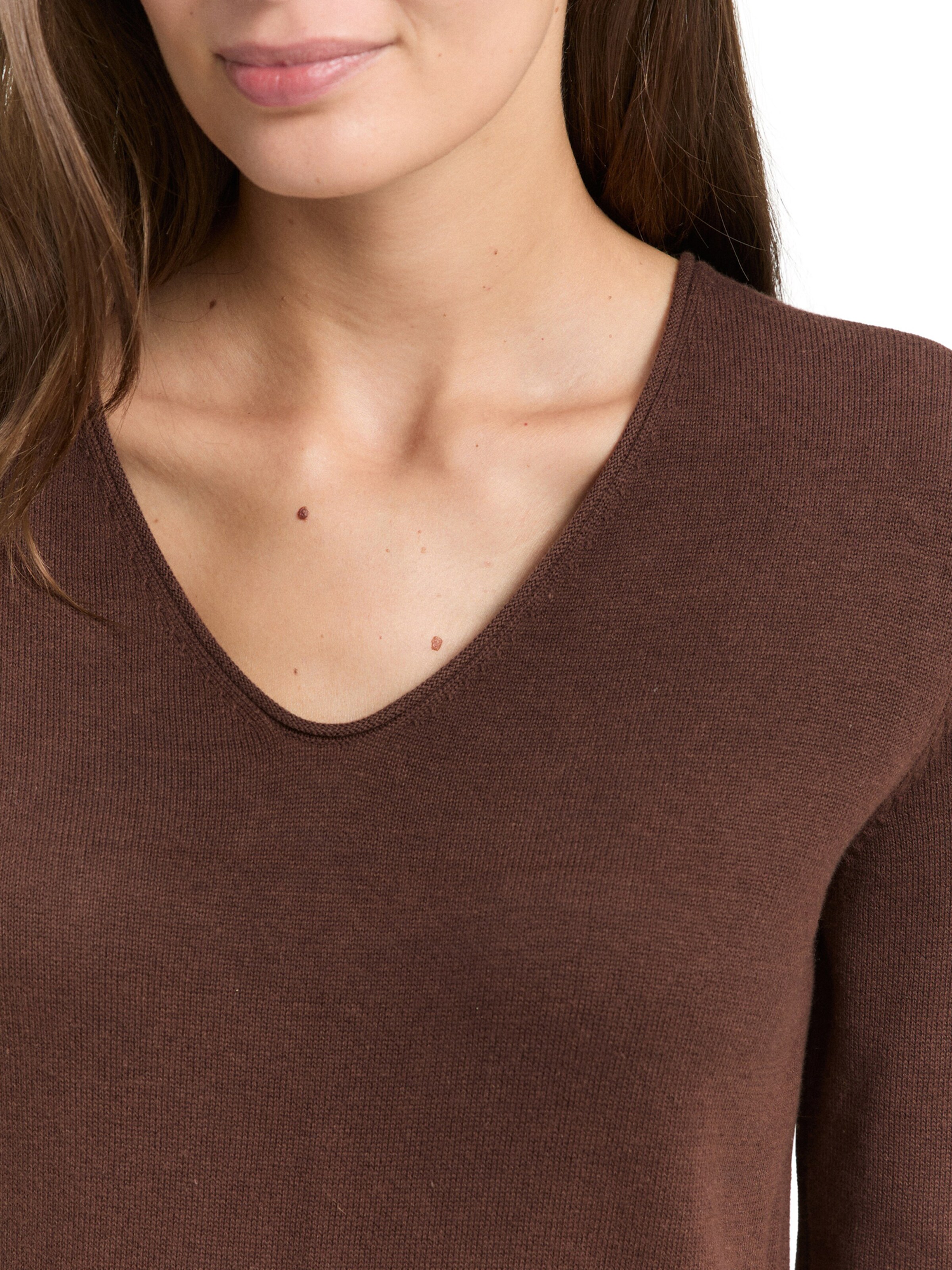 TOM TAILOR Sweater in Brown