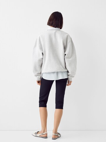 Sweat-shirt Bershka en gris