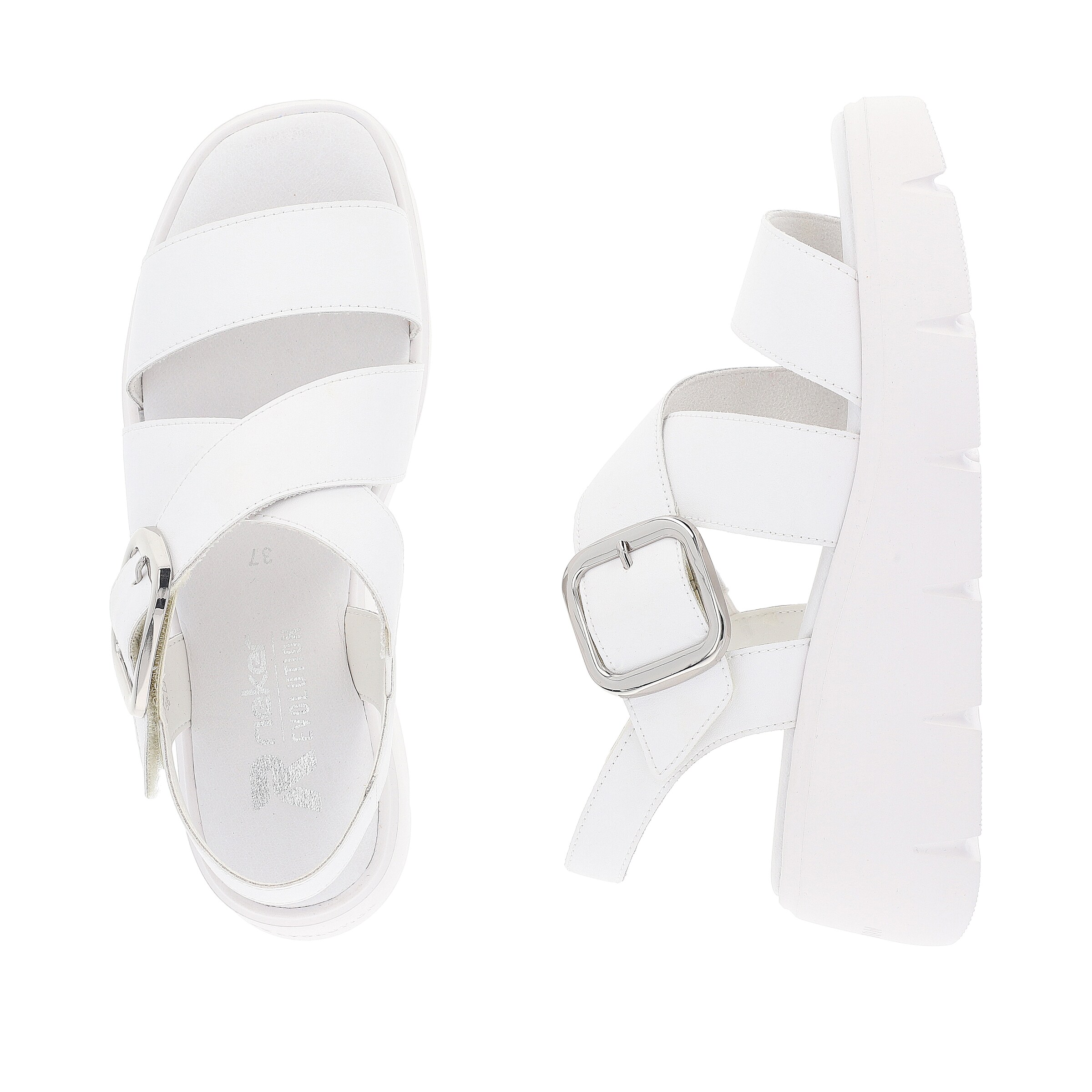 Rieker Sport Strap Sandals ' W1550 ' in White