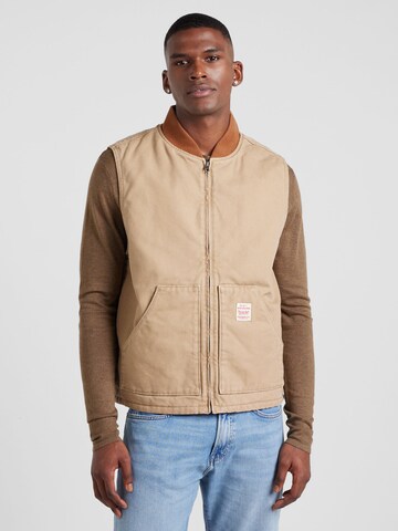 LEVI'S ® Vest 'SANSOME TIGERS EYE' in Beige: front
