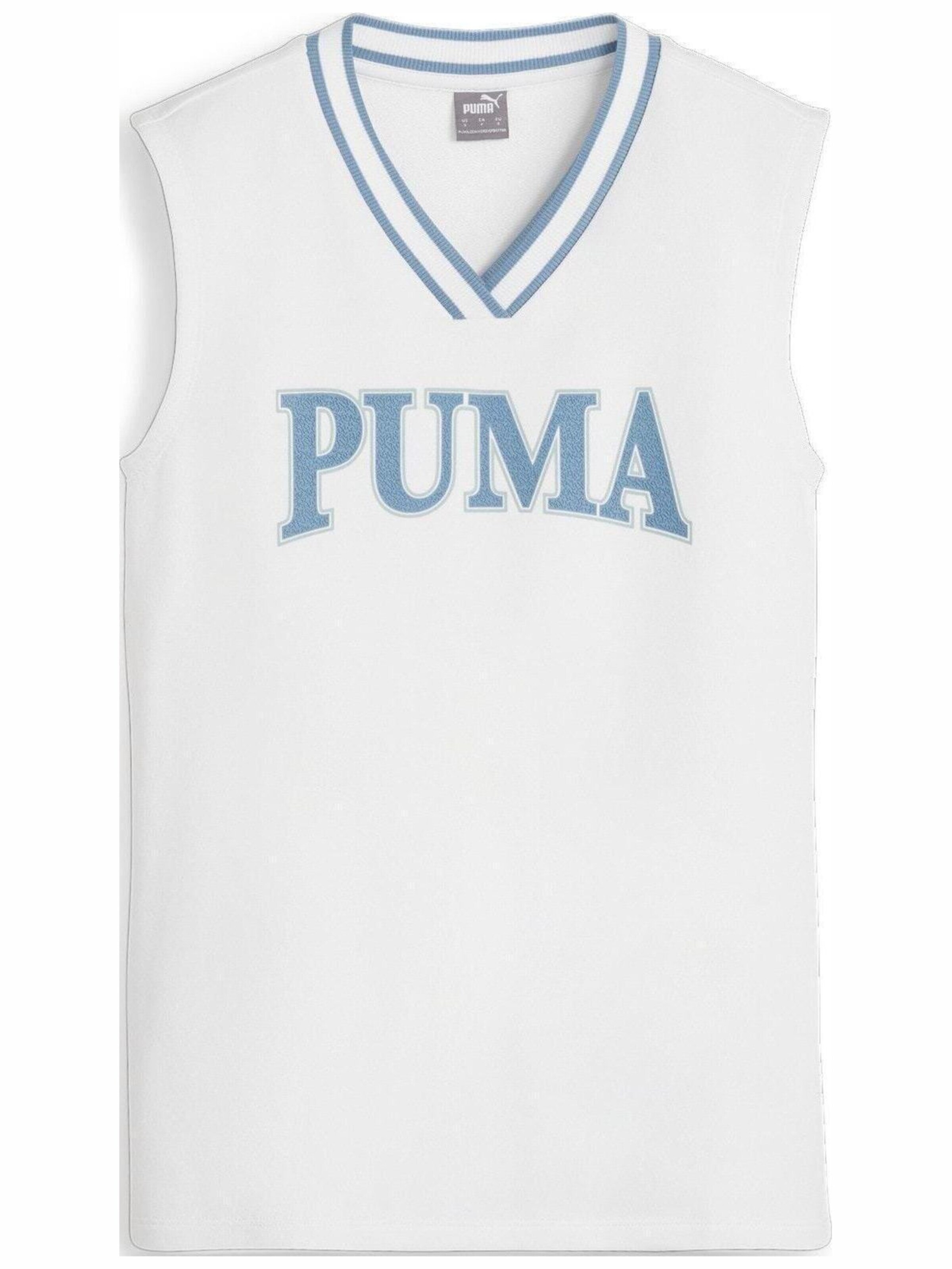 Top 'Puma Squad Vest Tr' di PUMA in bianco: frontale