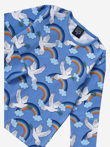 Villervalla Shirt 'Regenbogen Peace' in Blau