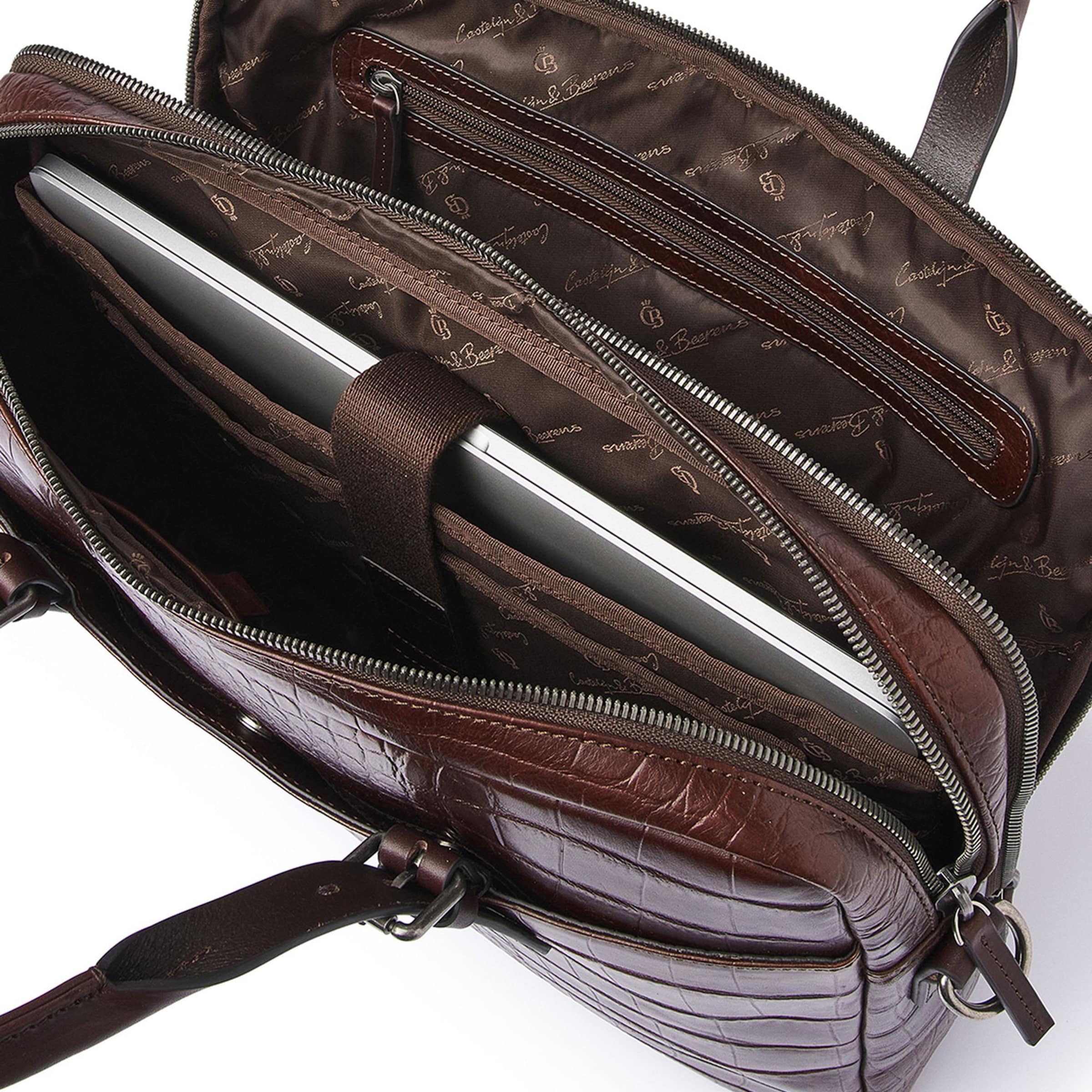 Borsa portadocumenti 'Jules' di Castelijn & Beerens in marrone