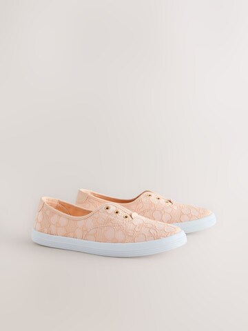 Next Slip on boty – oranžová