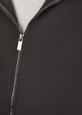 Steffen Klein Zip-Up Hoodie in Black