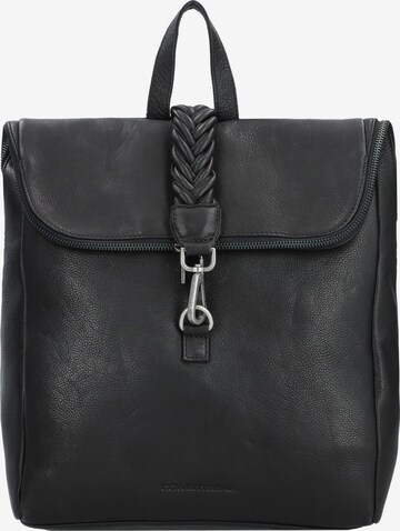 Cowboysbag Backpack in Black: front