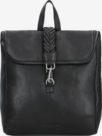 Zaino di Cowboysbag in nero: frontale