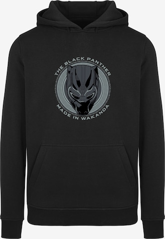 F4NT4STIC Sweatshirt 'Marvel Black Panther Made in Wakanda' in Zwart: voorkant