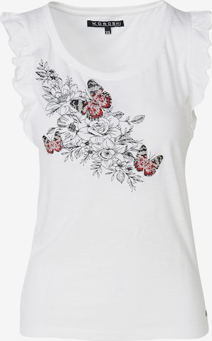 KOROSHI Toppi värissä valkoinen: etupuoli