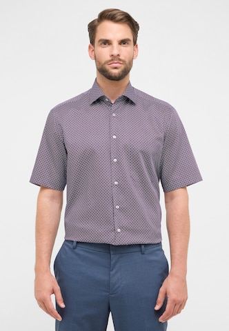 ETERNA Regular fit Zakelijk overhemd in Blauw: voorkant