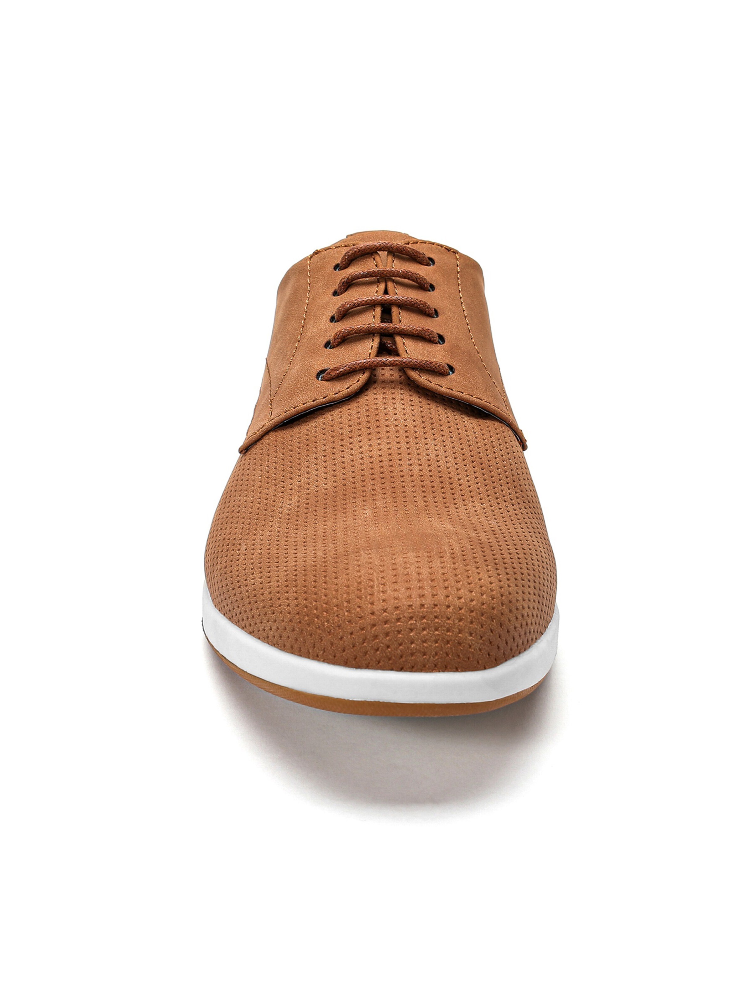 ALLTHEMEN Lace-Up Shoes 'Atmung' in Brown