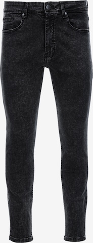 Ombre Skinny Jeans 'P1062' in Black: front