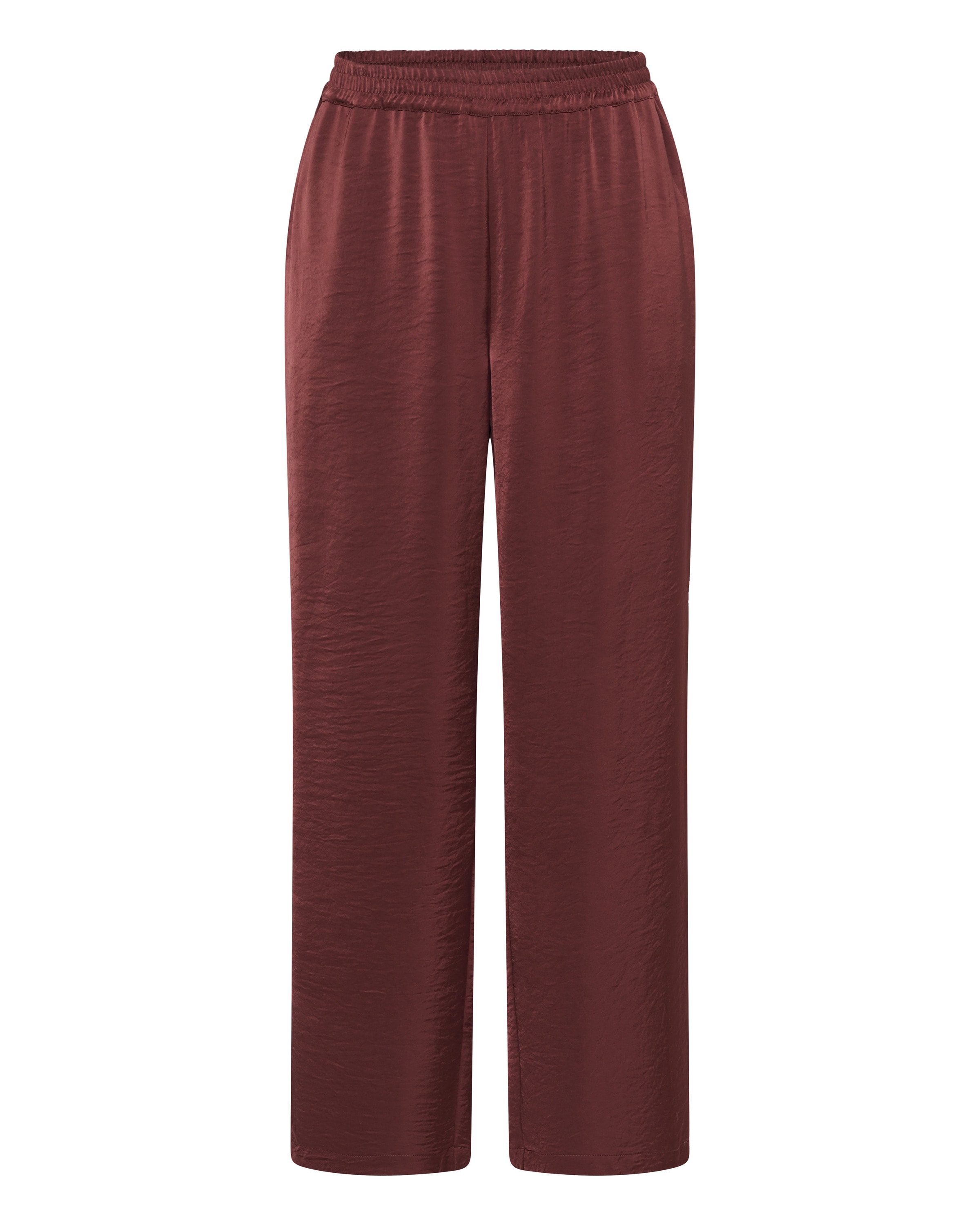 KAFFE CURVE Loose fit Pants in Red: front