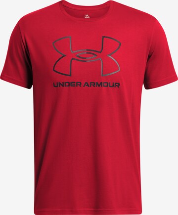 UNDER ARMOUR Functioneel shirt 'Foundation' in Rood: voorkant