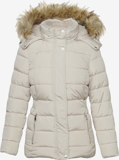 KOROSHI Winterjacke in hellbraun / offwhite, Produktansicht