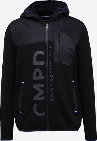 CAMP DAVID Gebreid vest in Zwart: voorkant