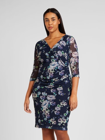 Robe SWING Curve en bleu : devant