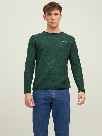 JACK & JONES Sweater 'Paul Tons' in Green: front