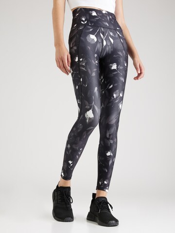 Skinny Pantalon de sport Marika en noir : devant