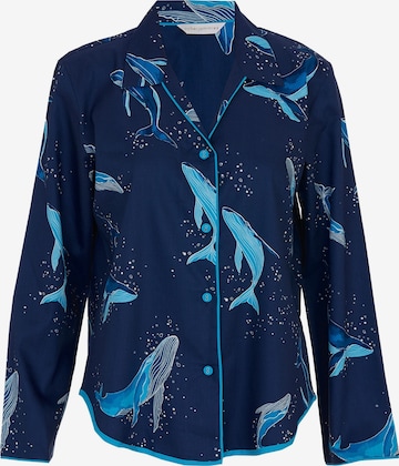 Cyberjammies Schlafshirt 'Marina' in Blau: Vorderseite