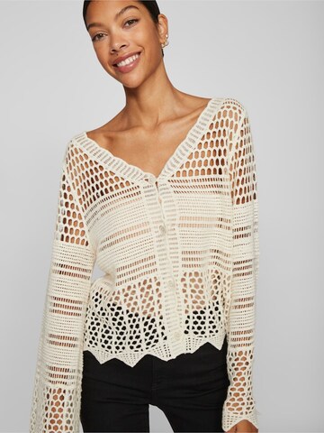 VILA Strickjacke 'VIKUNA' in Beige
