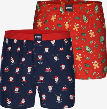 Happy Shorts Boxershorts ' Weihnachts-Set ' in Gemengde kleuren: voorkant
