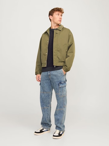 JACK & JONES Trui 'Globe' in Grijs