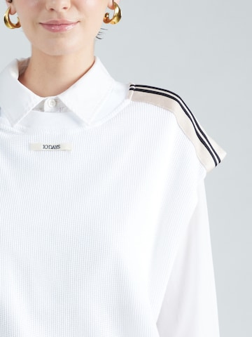 T-shirt oversize 'western jogger tape' 10Days en blanc