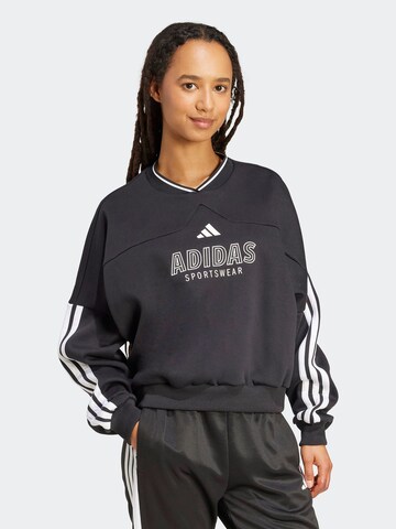 ADIDAS SPORTSWEAR Urheilullinen collegepaita 'TIRO' värissä musta: etupuoli