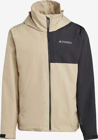 ADIDAS TERREX Outdoorjas in Beige: voorkant