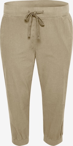 KAFFE CURVE Regular Pants 'Nana' in Beige: front