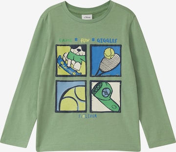 T-Shirt s.Oliver en vert : devant