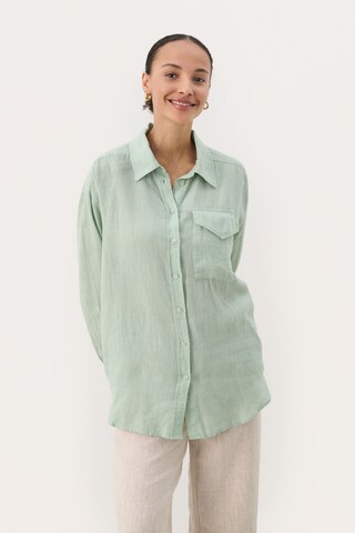 Part Two Blouse 'Nuvin' in Green: front