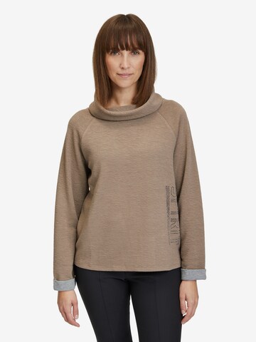 Betty Barclay Sweatshirt mit hohem Kragen in Braun